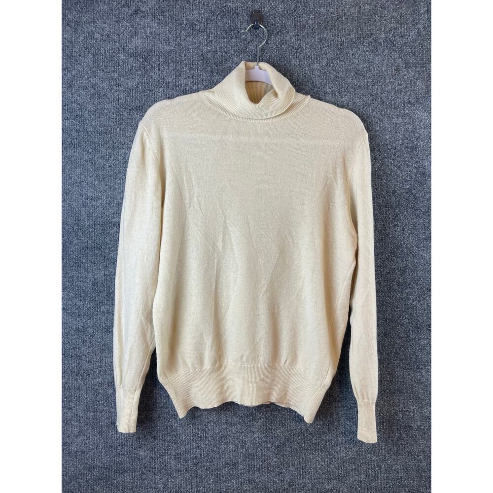 United Colors of Benetton Sweater Women’s 46 US 16 Yoke color turtleneck Italy